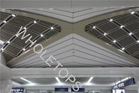 Painel de alumínio perfurado da largura de 4.5MM 600mm para a estação de maneira do trilho do aeroporto BRILHANTE