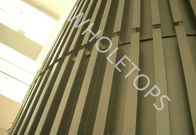 PVDF revestiu dos painéis de alumínio da fachada de 2.0MM a folha de metal decorativa para a construção